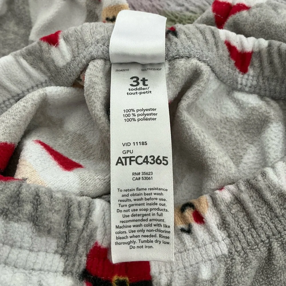 Carter’s Toddler Red & Gray Santa Pajamas Set